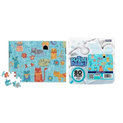 80pc Puzzle Pack Snoozy Cats