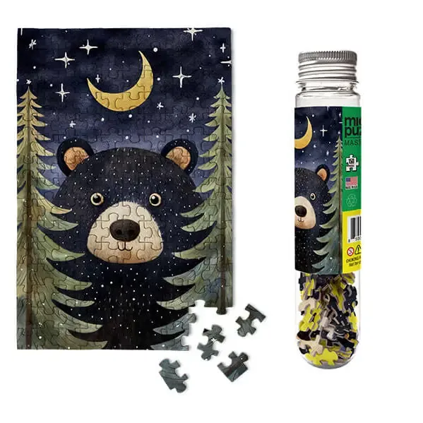 150pc Mini Puzzle Tube Forest Bear