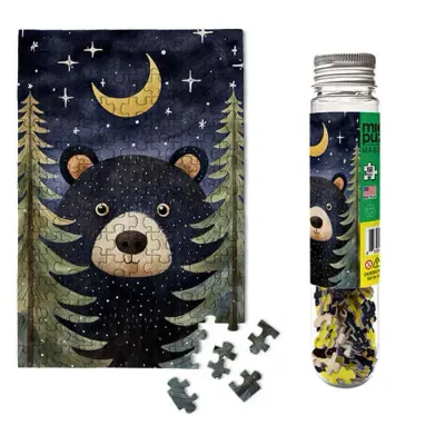 150pc Mini Puzzle Tube Forest Bear