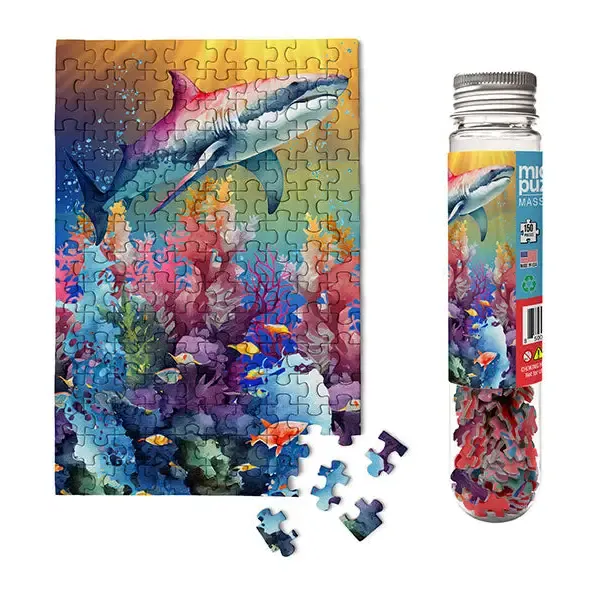 150pc Mini Puzzle Tube Shark Reef