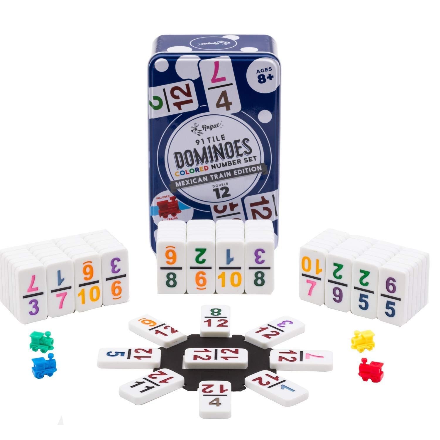 Double 12 Numbered Dominos