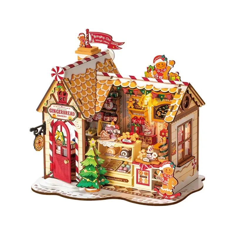 DIY Wooden Gingerbread House