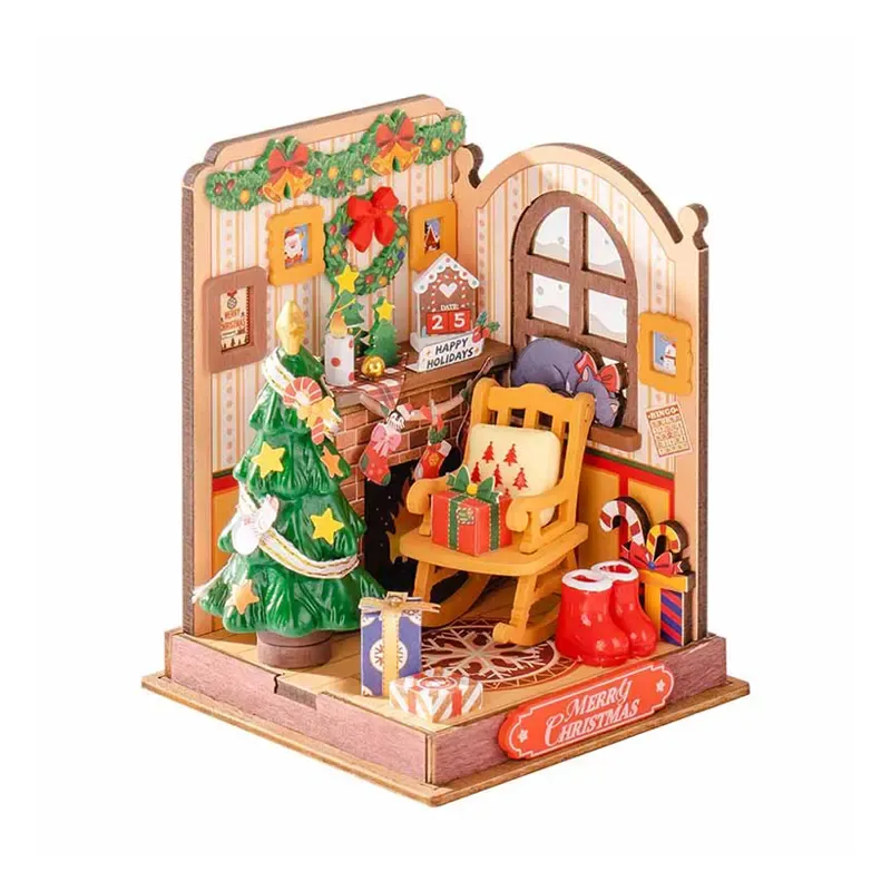 DIY Wooden Christmas Fireplace