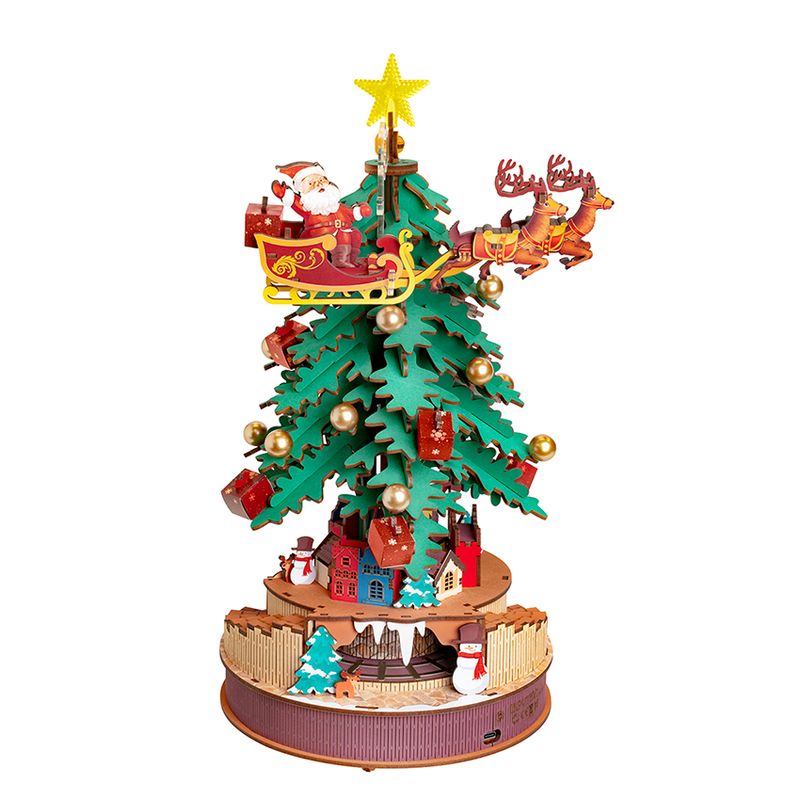 DIY Wooden Christmas Tree Melody