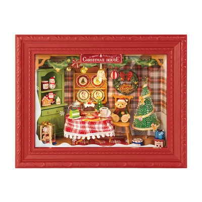 DIY Wooden Christmas Eve Party Story Frame