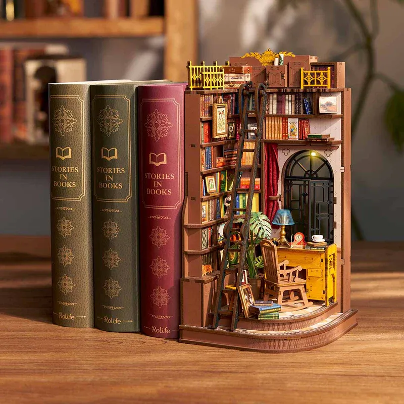 DIY Miniatures Book Nook Silent Corner
