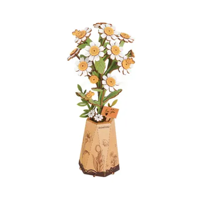 DIY Wooden Flower Chamomile