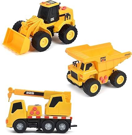 Maxx Action Lights Sound Mini Construction Vehicle Asst