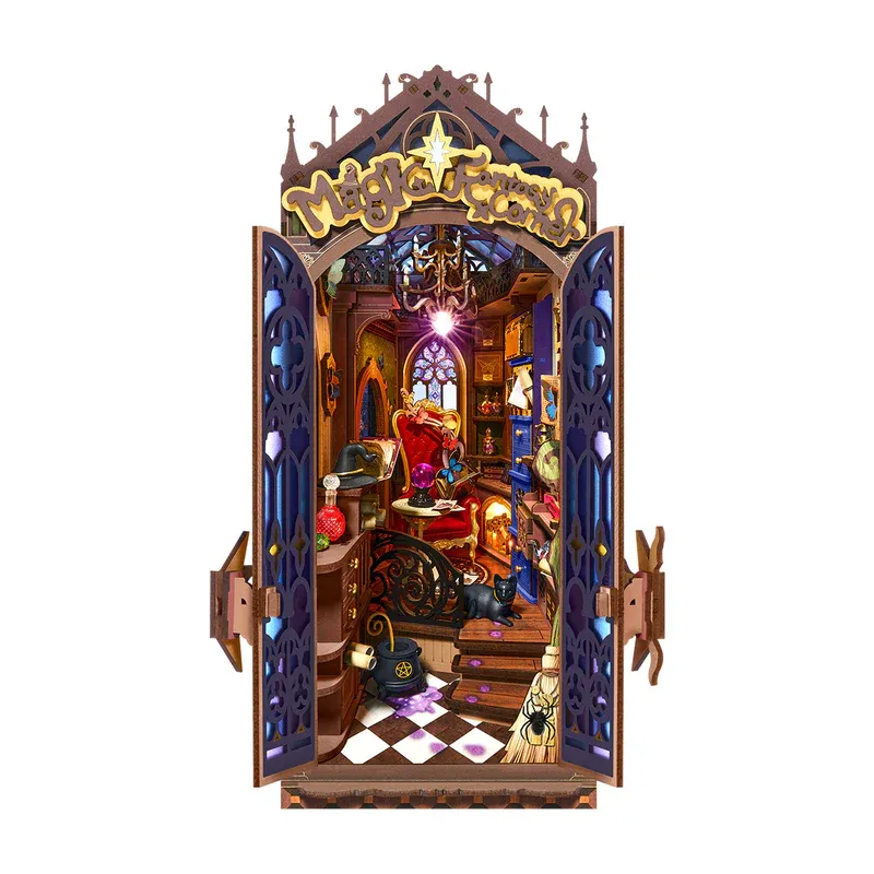 DIY Miniatures Book Nook Magic Fantasy Corner