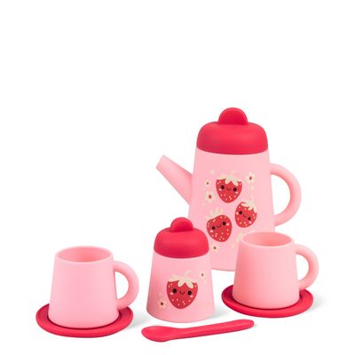 Tea Set Silicone Strawberry Patch