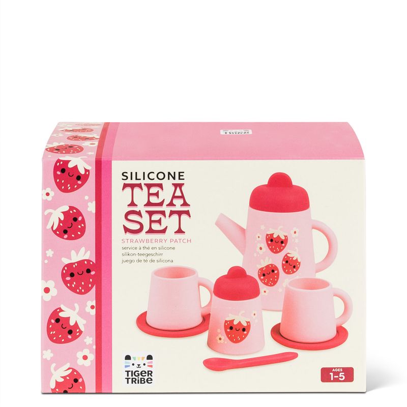 Tea Set Silicone Strawberry Patch