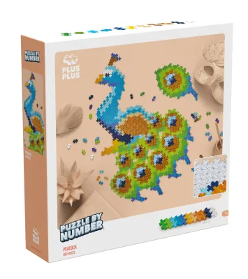 Plus Plus Puzzle By Number Peacock