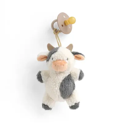Bitzy Pal Pacifier and Plush Cow