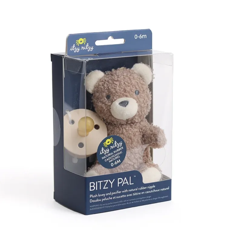 Bitzy Pal Pacifier and Plush Bear