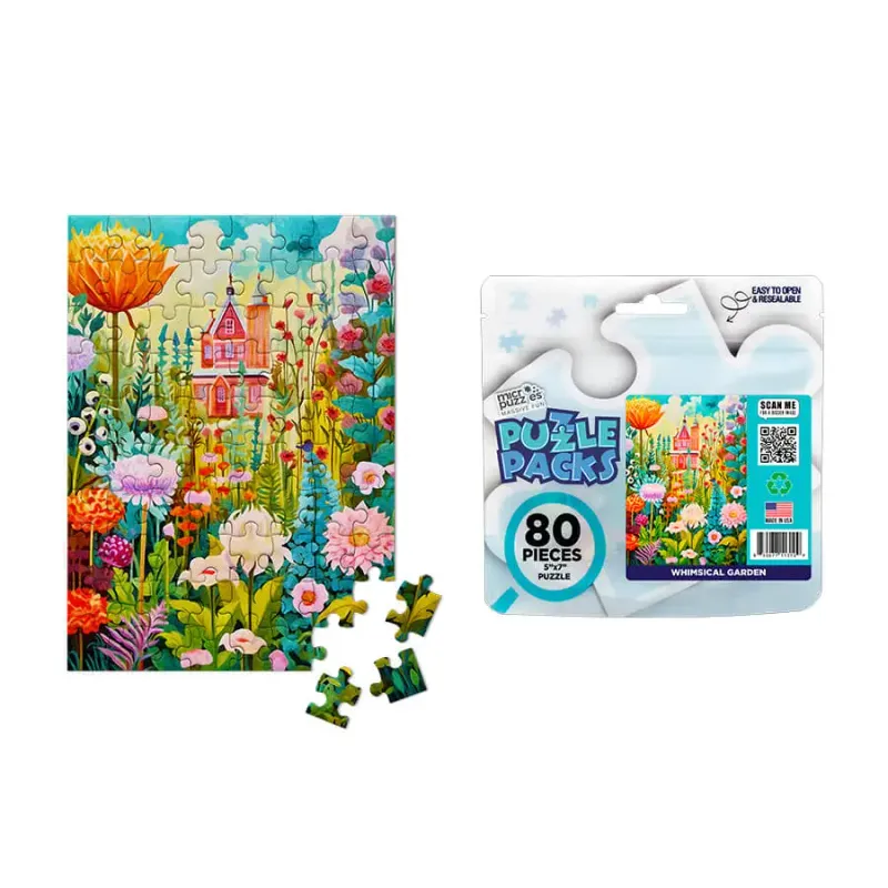 80pc Puzzle Pack Whimsical Garden