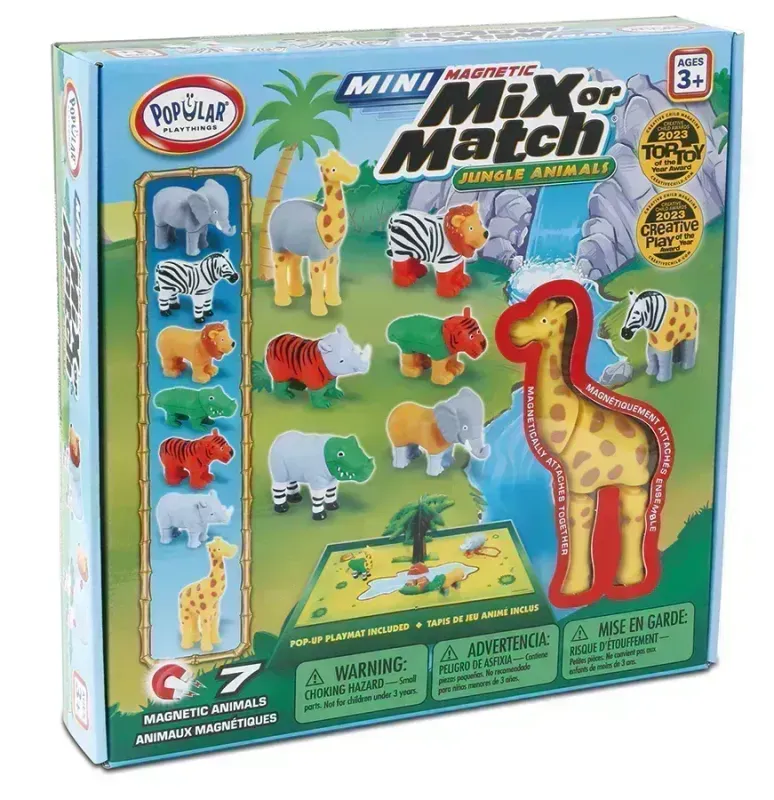 Magnetic Mix or Match Mini Jungle Animals