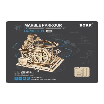 DIY Wooden Marble Parkour Run