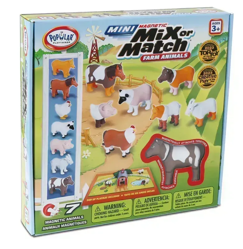 Magnetic Mix or Match Mini Farm Animals