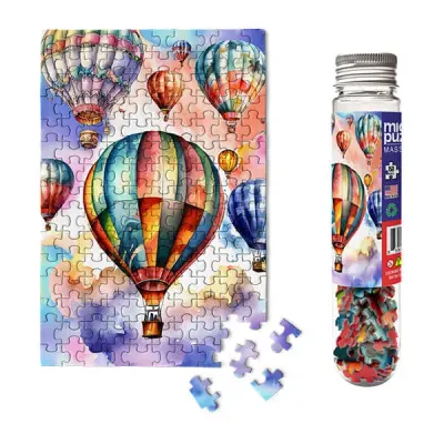150pc Mini Puzzle Tube Hot Air Balloons Festival