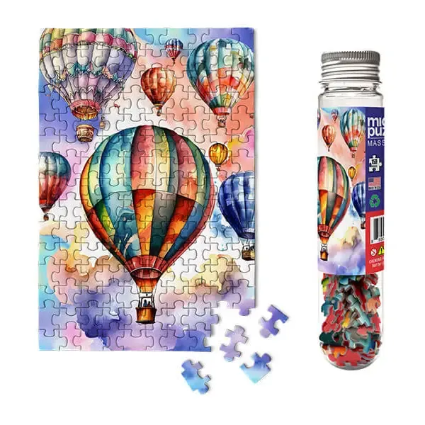 150pc Mini Puzzle Tube Hot Air Balloons Festival