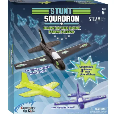 Stunt Squadron Foam Fliers Glow in the Dark