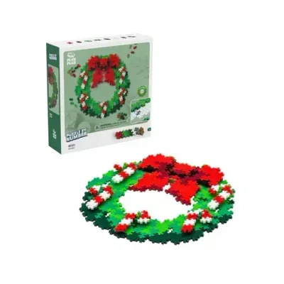 Plus Plus Puzzle by Number Wreath