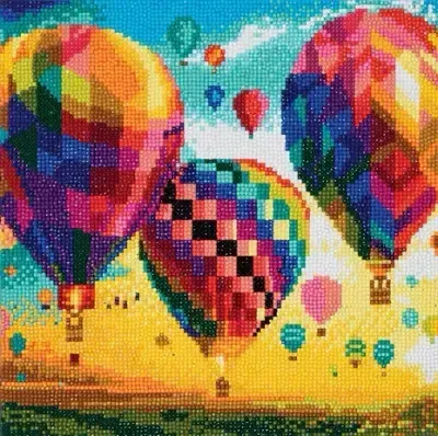 Crystal Art Kit Hot Air Balloons
