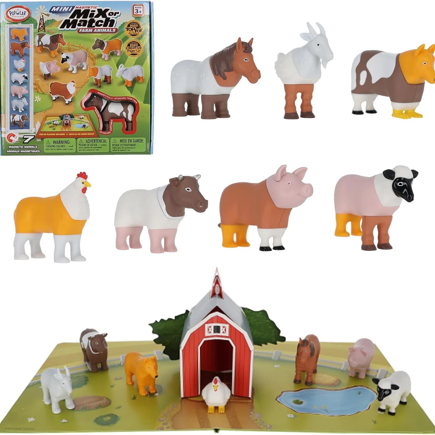 Magnetic Mix or Match Mini Farm Animals