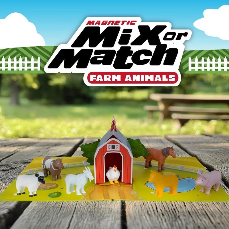 Magnetic Mix or Match Mini Farm Animals