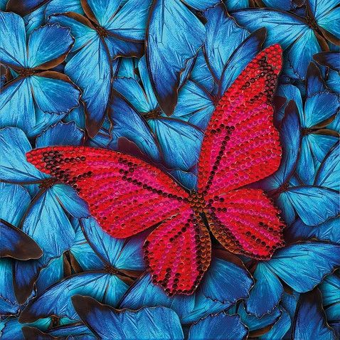 Crystal Art Card Kit Butterfly