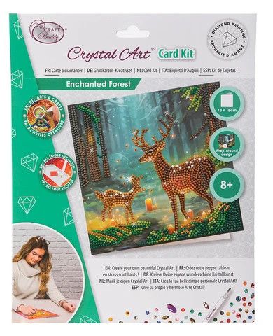 Crystal Art Card Kit Enchanted Forest