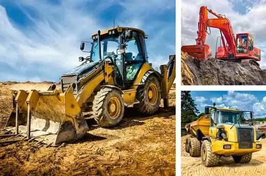 3x49Pc Diggers At Work Puzzle