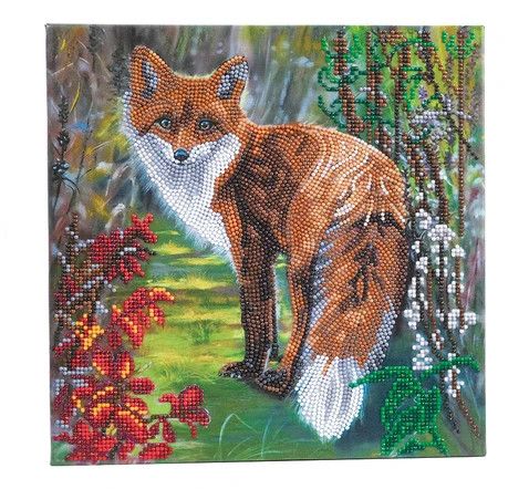 Crystal Art Kit Mounted Autumn Fox