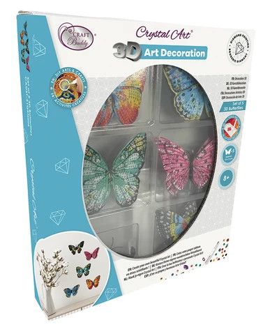 Crystal Art Deco Kit 3D Butterflies