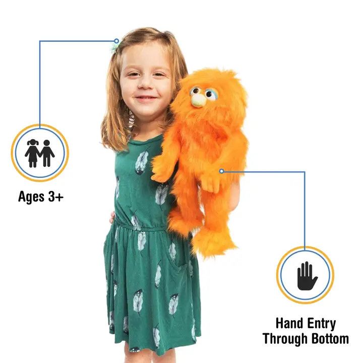 Silly Puppet Monster Orange