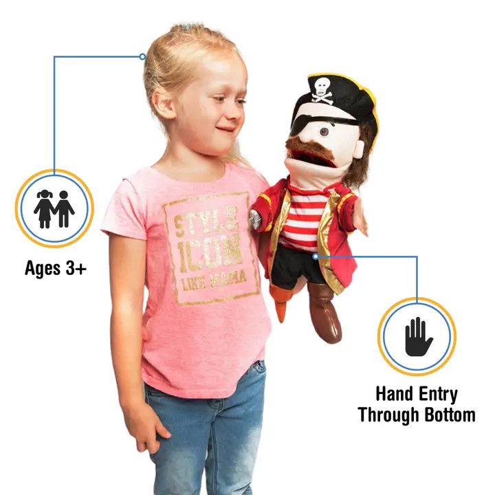 Silly Puppet Pirate w/ Peg Leg