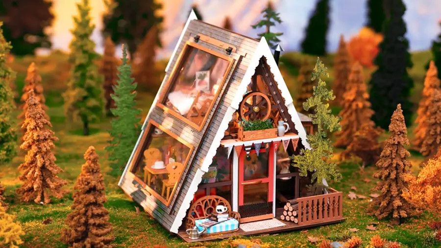 DIY Minitaures A-Frame Cottage
