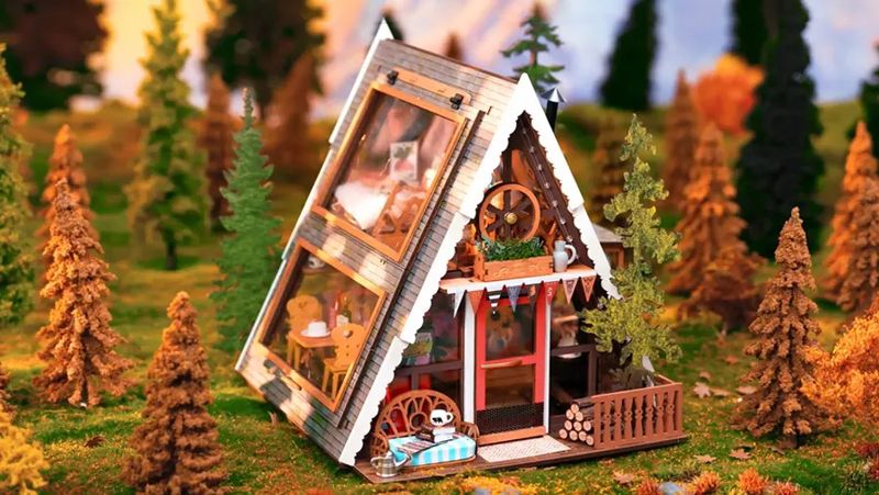 DIY Minitaures A-Frame Cottage