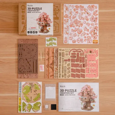 DIY Wooden Sakura Tree House