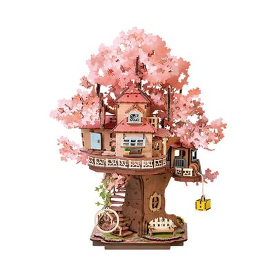 DIY Wooden Sakura Tree House
