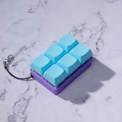 Fidget Keyboard 8 Key CLICKY Feral Berry