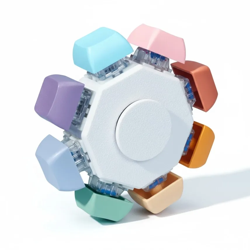 Fidget Spinner 8 Key Click