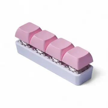 Fidget Keyboard 4 Key CLICKY Pink