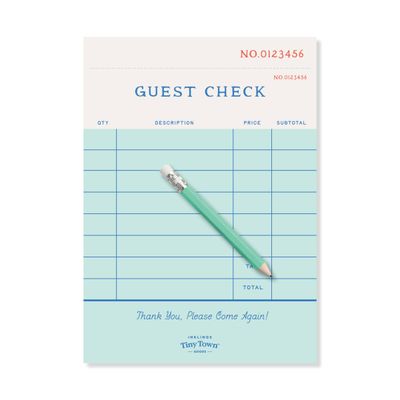 Tiny Town Notepad Guest Check