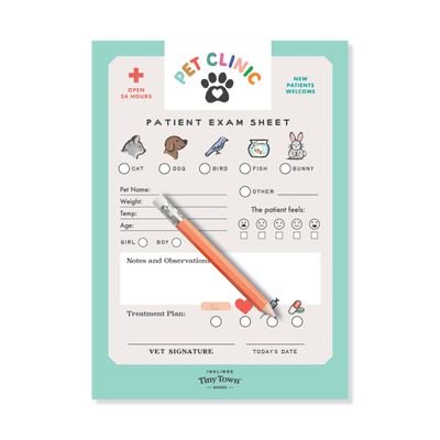 Tiny Town Notepad Pet Clinic