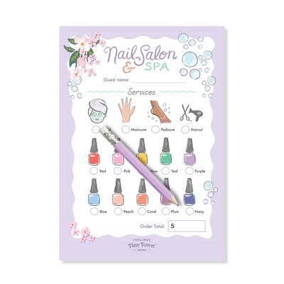Tiny Town Notepad Nail Salon