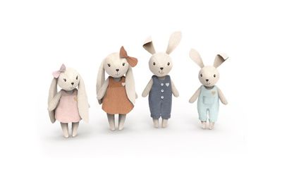 Doll House Rabbit Family