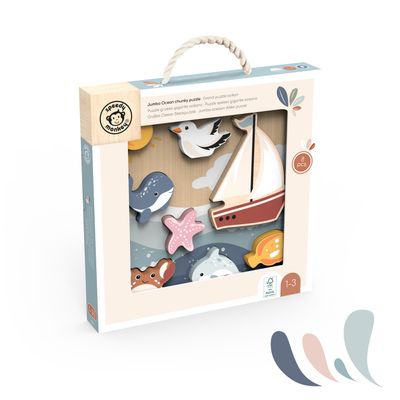 Wooden Chunky Jumbo Puzzle Ocean