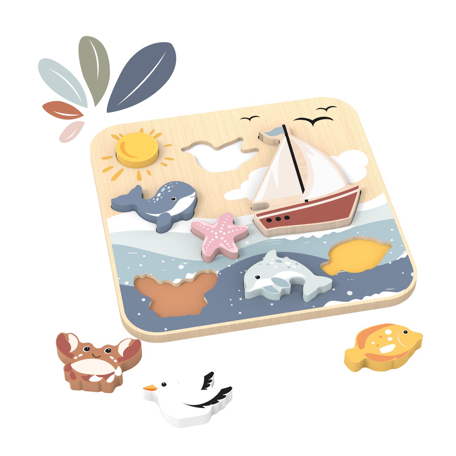 Wooden Chunky Jumbo Puzzle Ocean