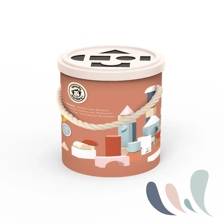 Shape Sorter Drum with 100 Blocks